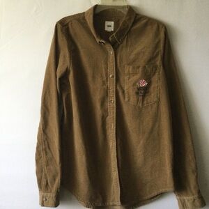 Vans off the wall Men's Brown corduroy.Shirt